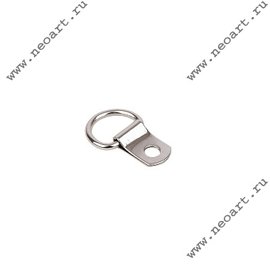 HH311.100  D-кольцо широкое ширина 20 мм, (цвет-никель), 100 шт