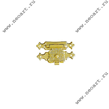 ZMG01631.1 Замок 16х31 (под гвозди), цвет золото, 1 шт