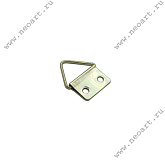HH083.500  Треугольная подвеска ширина  16 мм, 2 отв., цвет-латунь, 500 шт.