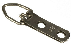 HH302.500 Пластина узкая с D-кольцом под 2 шурупа, (цвет-цинк), 500 шт.