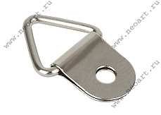 HH314.500 D-кольцо треугольное под 1 шуруп, (цвет-никель), упак 0,5 кг (ок. 550 шт)