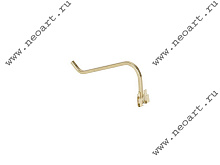 LL01-G.1 Ножка-подставка для рам, с креплением, 116мм, (цвет-латунь), 1 шт.