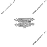 ZMG01940.N1 Замок 19*40 (под гвозди), цвет никель, 1 шт