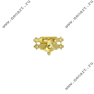 ZMG01533.1 Замок 15x33 (под гвозди), цвет золото, 1 шт
