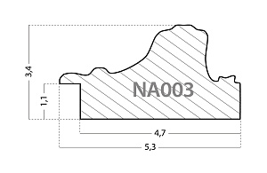 NA003.1.300 Деревянный багет