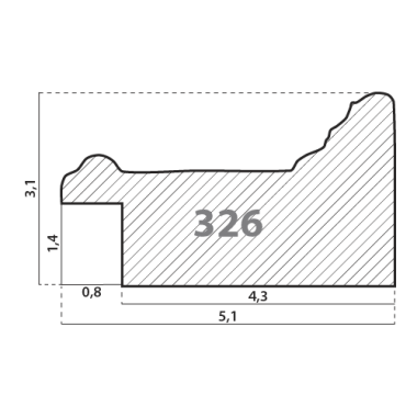 326\76 Деревянный багет