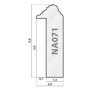 NA071.2.170 Деревянный багет (НОВЫЙ ДИЗАЙН)