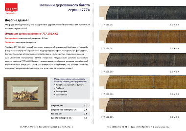 777.160.005 Деревянный багет (160.000.005.QD)