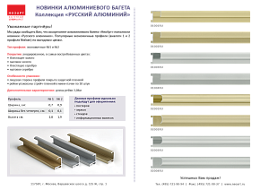 01004RU Алюминиевый багет