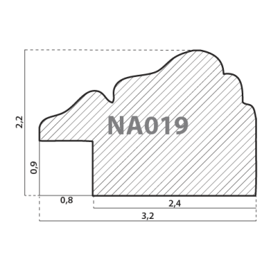 NA019.1.091 Деревянный багет