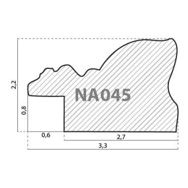 NA045.1.160 Деревянный багет