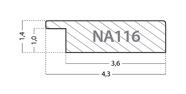 NA116.0.381 Деревянный багет