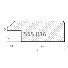 555.016.680 Деревянный багет (9016.680.QD)