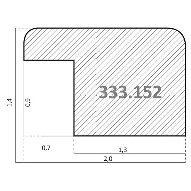 333.152.303 Деревянный багет