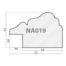 NA019.1.091 Деревянный багет