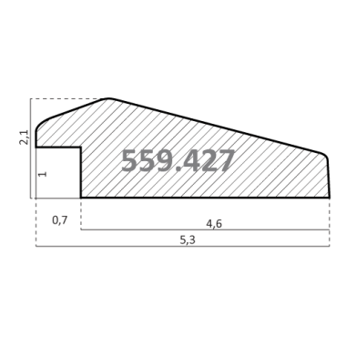 559.427.557 Деревянный багет