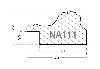 NA111.1.423 Деревянный багет