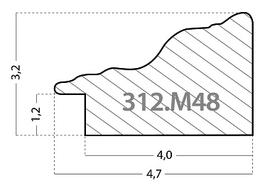 312.M48.022   Багет пластик