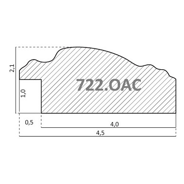 722.OAC.004 Багет пластик