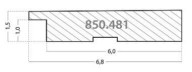 850.481.050 Деревянный багет (481FST.B050.CERA.QD)