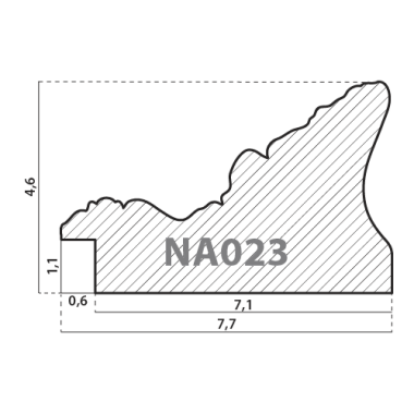 NA023.1.065 Деревянный багет