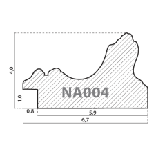 NA004.1.010 Деревянный багет (НОВЫЙ ДИЗАЙН)