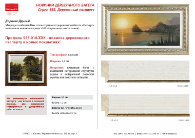555.016.780 Деревянный багет (9016.780.QD)