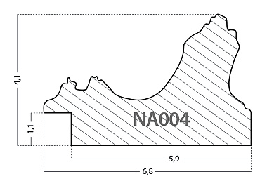 NA004.1.009 Деревянный багет (НОВЫЙ ДИЗАЙН)