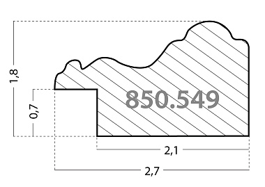 850.549.200 Деревянный багет (549.ARG.QD)