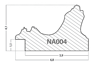 NA004.1.009 Деревянный багет (НОВЫЙ ДИЗАЙН)