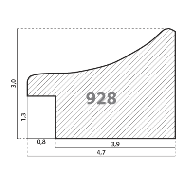 928\38 Деревянный багет (928.38.QD)