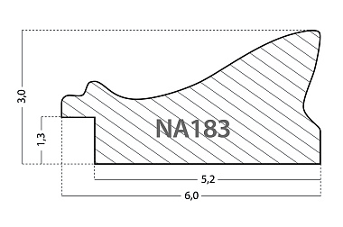 NA183.0.484 Деревянный багет