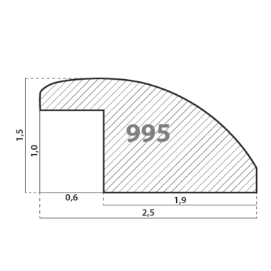 995\20 Деревянный багет