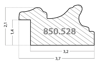 850.528.255 Деревянный багет (528.102.55.QD)