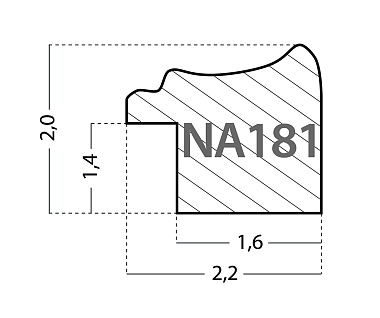 NA181.0.482 Деревянный багет