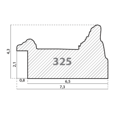 325\76 Деревянный багет