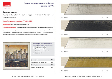 777.143.001 Деревянный багет