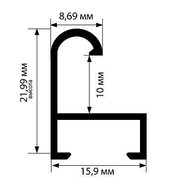 05.31.K Алюминиевый багет