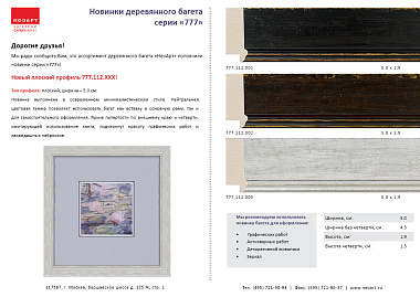 777.112.002 Деревянный багет