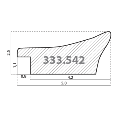 333.542.311 Деревянный багет