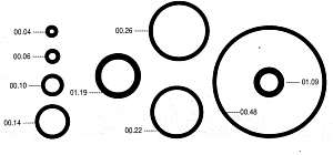 00711   Набор уплотнительных колец для OMER (00.71.1)