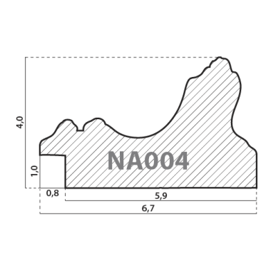 NA004.1.007 Деревянный багет (НОВЫЙ ДИЗАЙН)