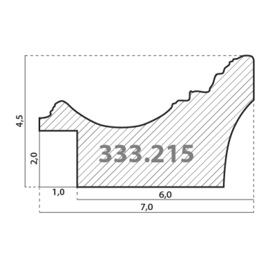 333.215.450 Деревянный багет