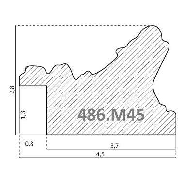 486.M45.180   Багет пластик