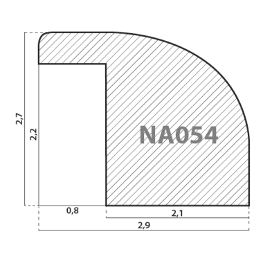 NA054.0.110 Деревянный багет (НОВЫЙ ДИЗАЙН)