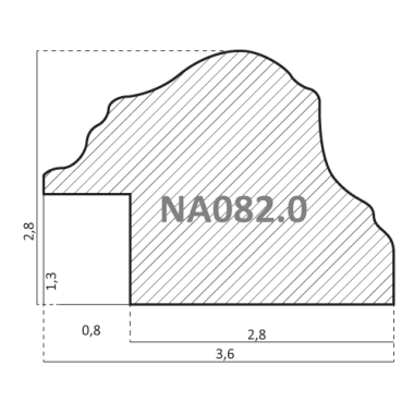 NA082.0.204 Деревянный багет