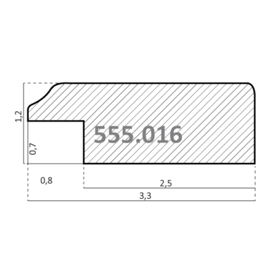 555.016.680 Деревянный багет (9016.680.QD)