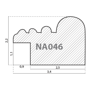 NA046.0.164 Деревянный багет
