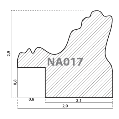 NA017.1.141 Деревянный багет