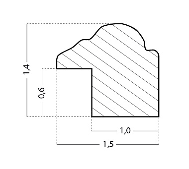1.023.035 Деревянный багет